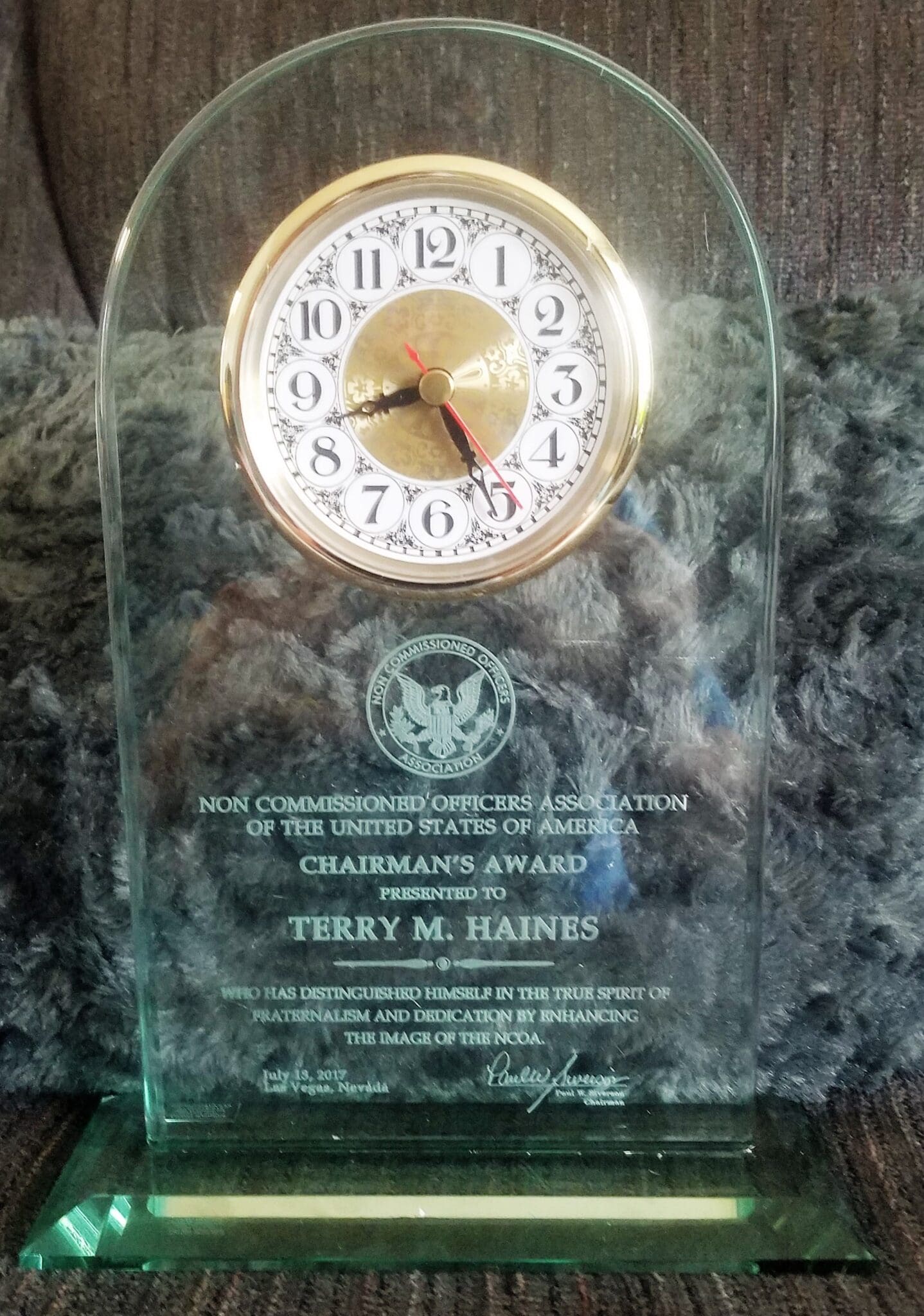 Chairman's Award - July 2017