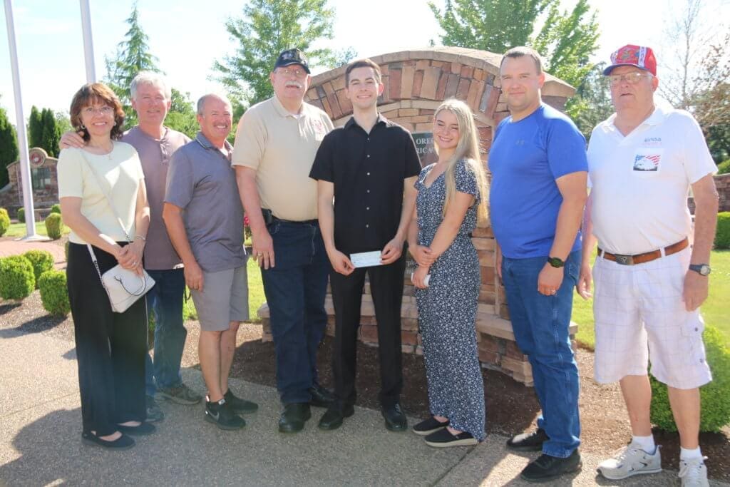 Ben Backen from North Medford High School and Maci Noble from Eagle Point High School each received $500 scholarships from the Rogue Chapter.